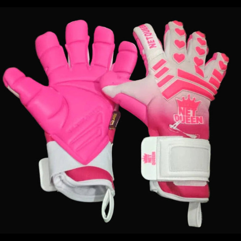 NetQueen Queen Of Hearts Pro White Pink Embossed German Contact La netqueen-queen-of-hearts-pro-white-pink-embossed-german-contact-la