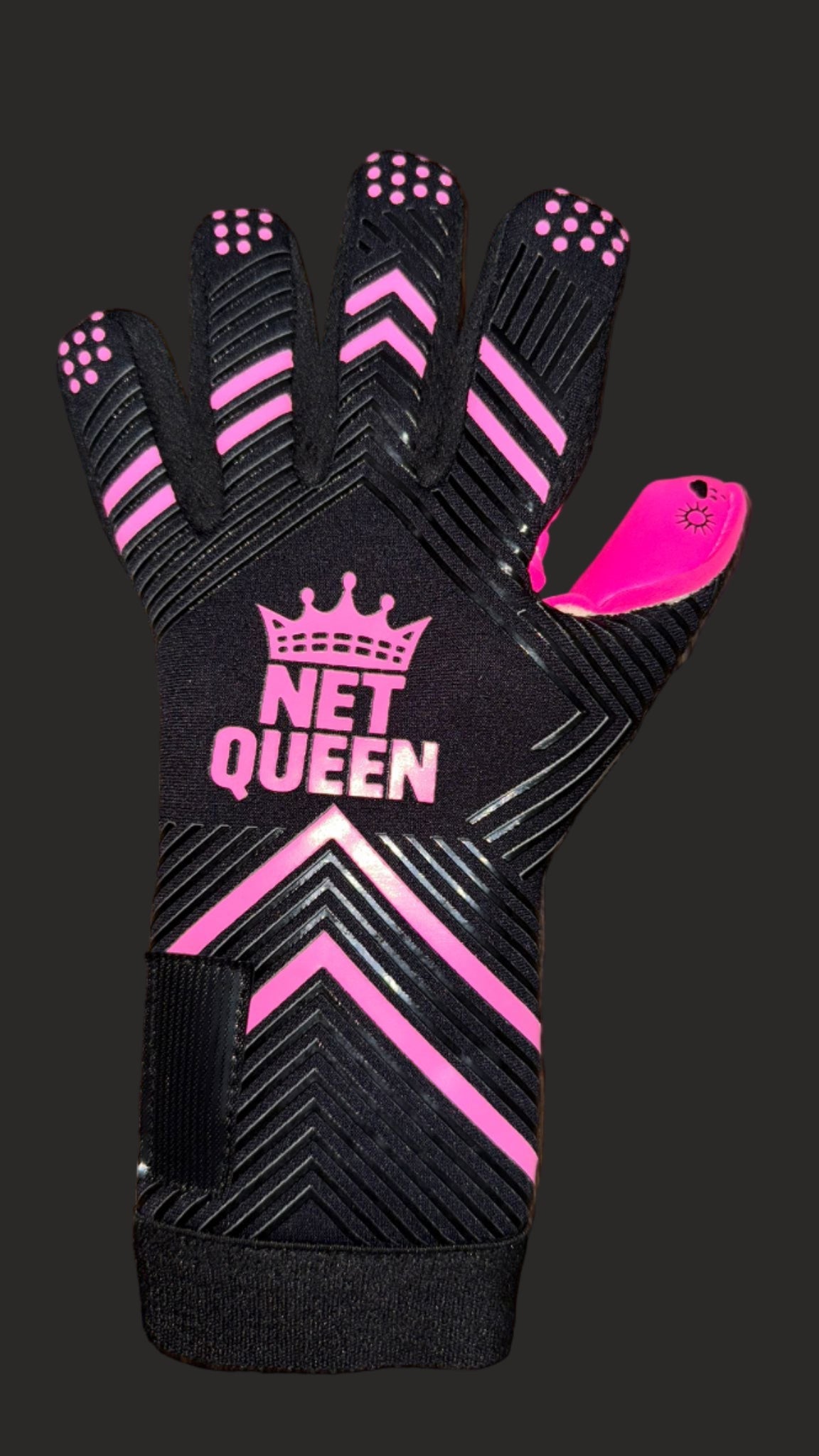 Black Rose - Pink Embossed Grip