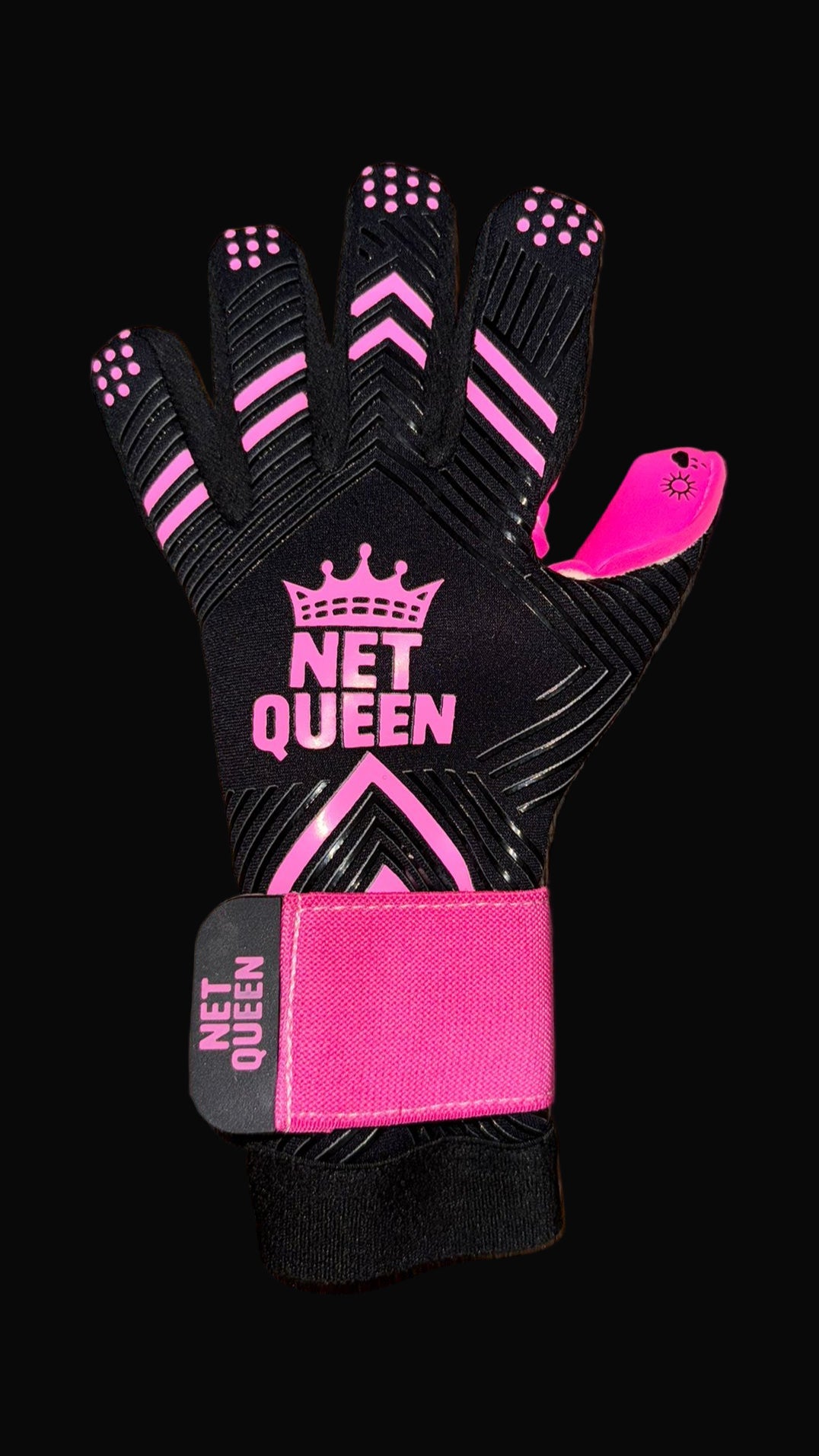 Black Rose - Pink Embossed Grip