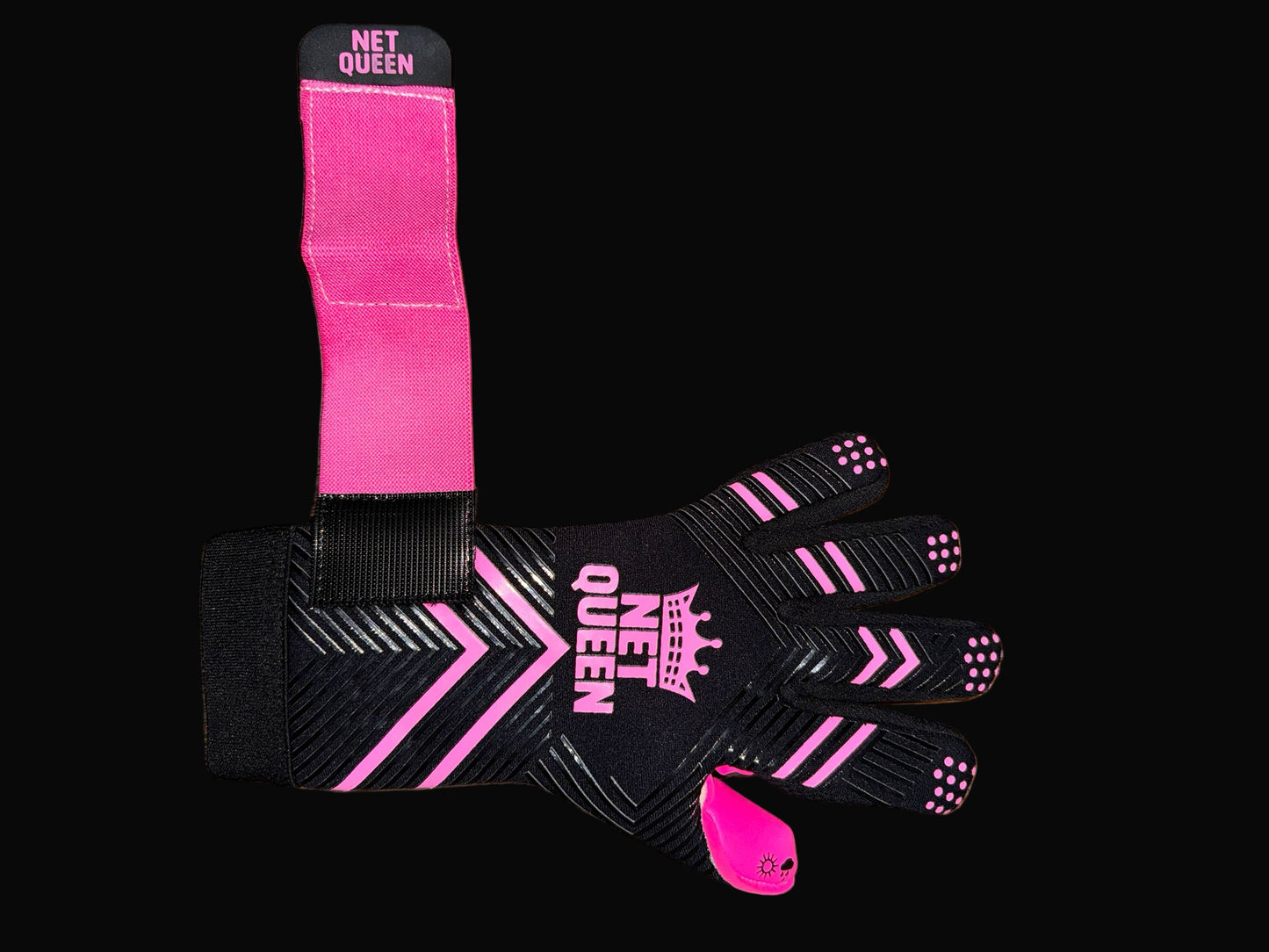 Black Rose - Pink Embossed Grip